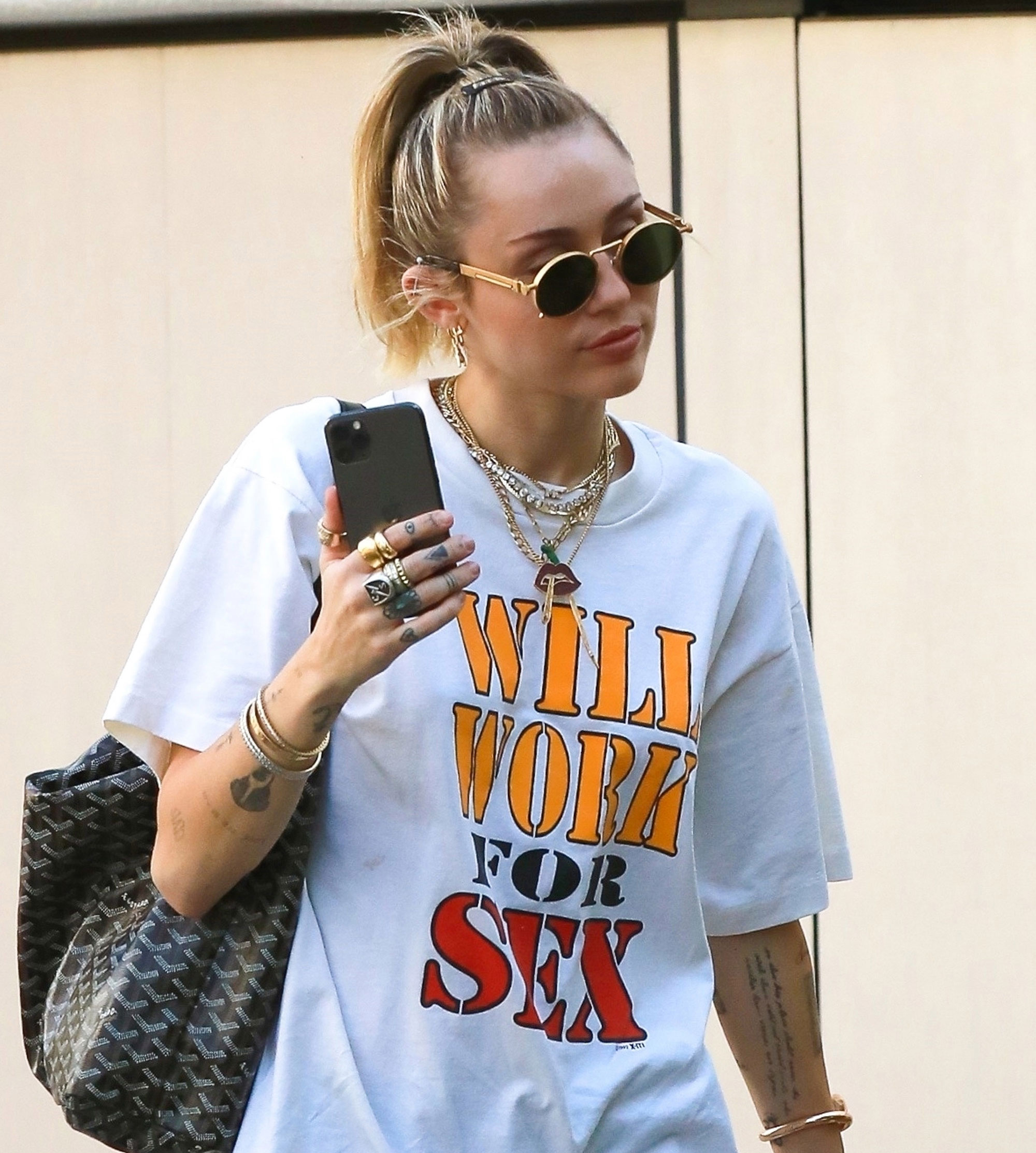 Miley Cyrus Will Work For Sex T Shirt