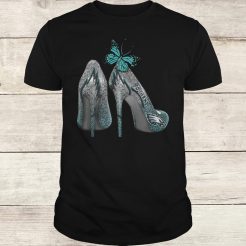 Butterfly Rhinestone heel Philadelphia Eagles Nfl T-Shirt
