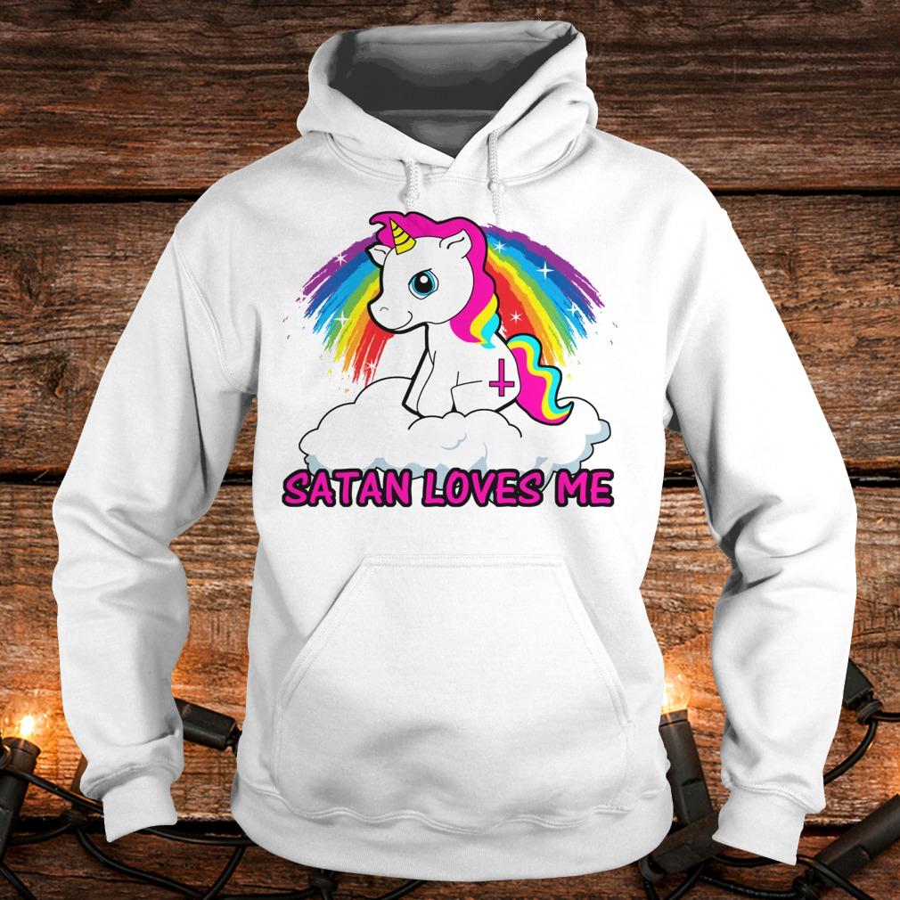 Satan loves me unicorn Hoodie