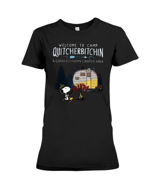 Custom Personalized Welcome To Camp Quitcherbitchin Metal Sign - Gift Idea For Friends - Up To 7 People - Grab A Beer And Shut The Hell Up