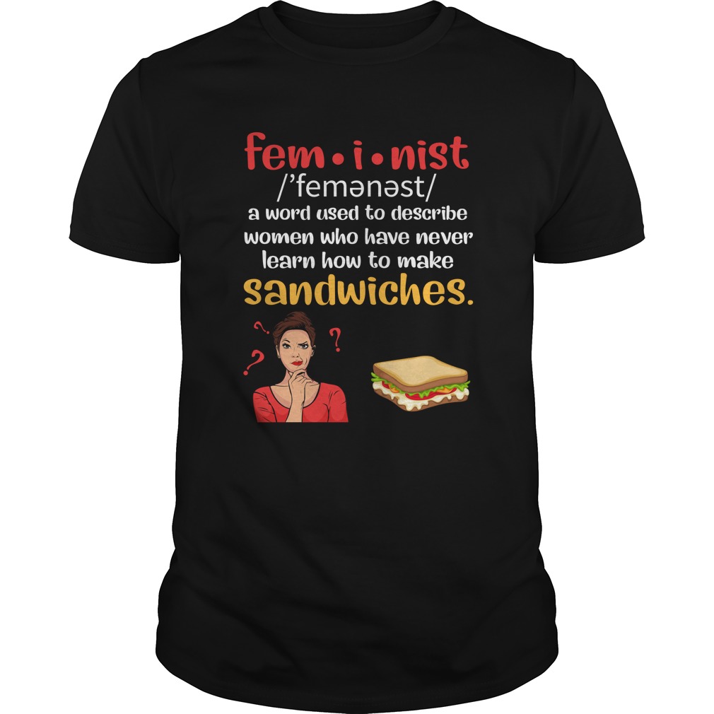 fem-i-nist – A Word Used To Describe Women Who Have Never Learn How To Make Sandwhiches T-Shirt