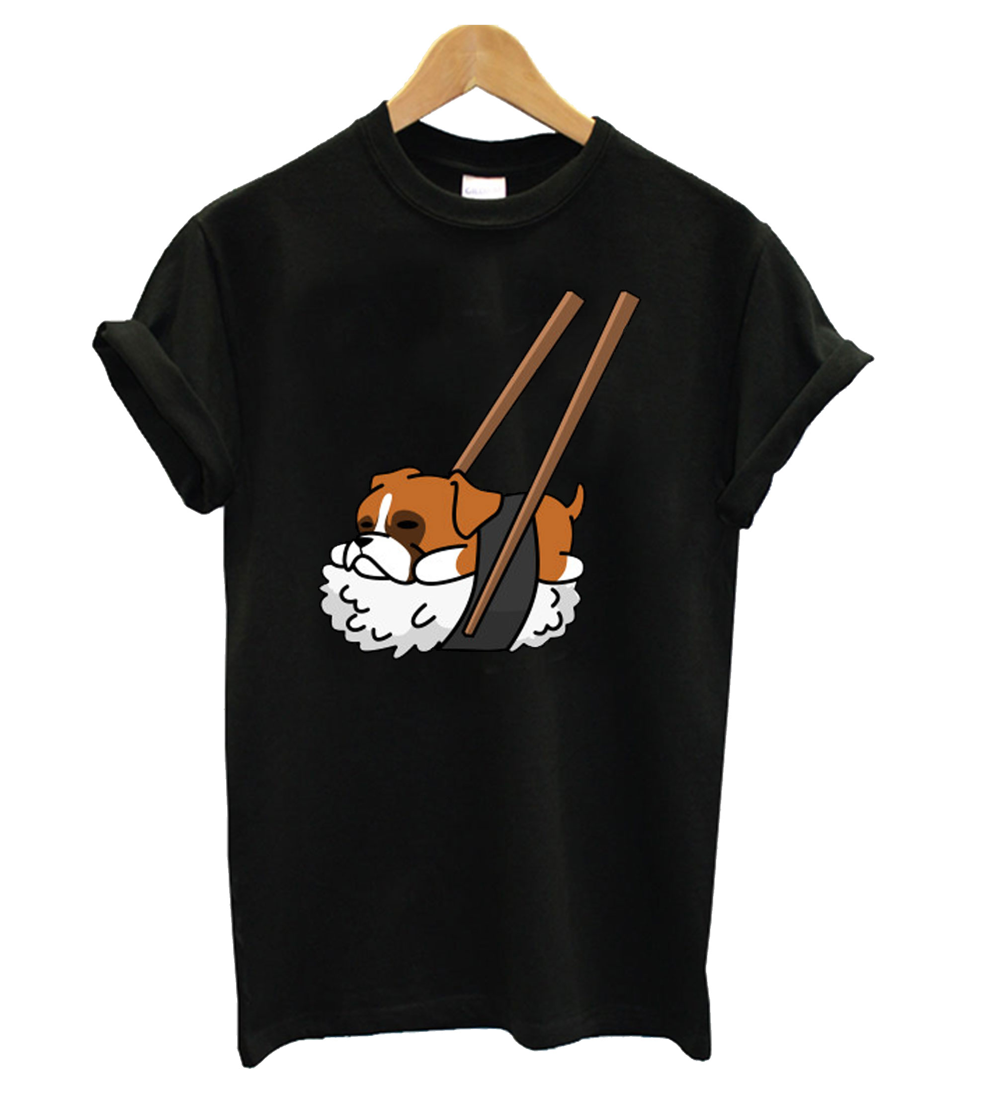 Funny Sushi Boxer T shirt