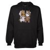 Unicorn And Groot Black Hoodie