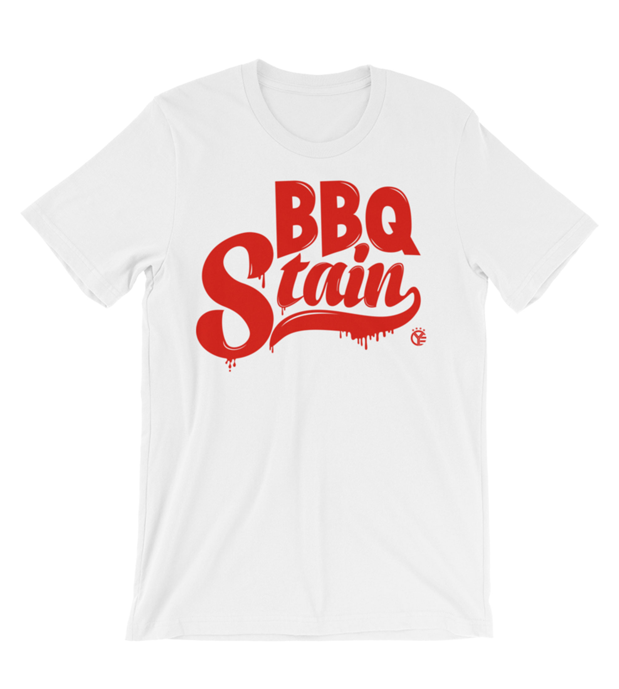 Online bbq stain on my white t shirt chords and pick
