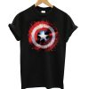 Marvel Avengers Assemble Captain America Art Shield Badge T shirt