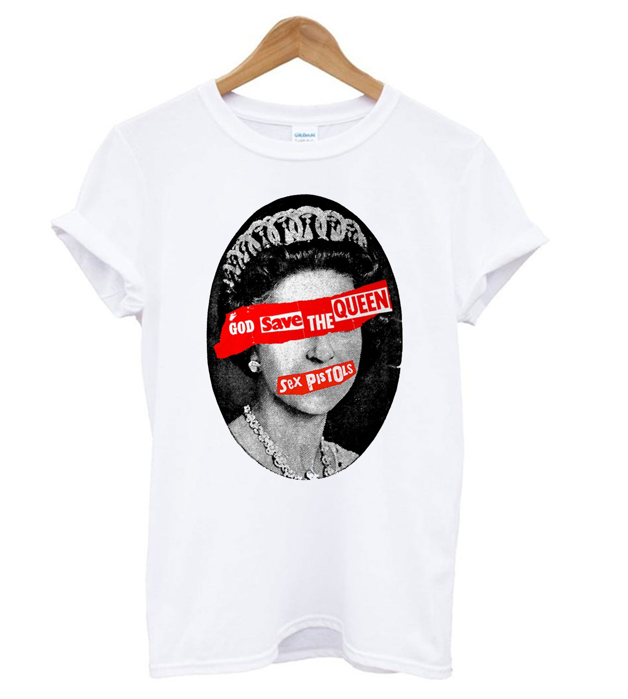 Sex Pistols God Save The Queen White T Shirt
