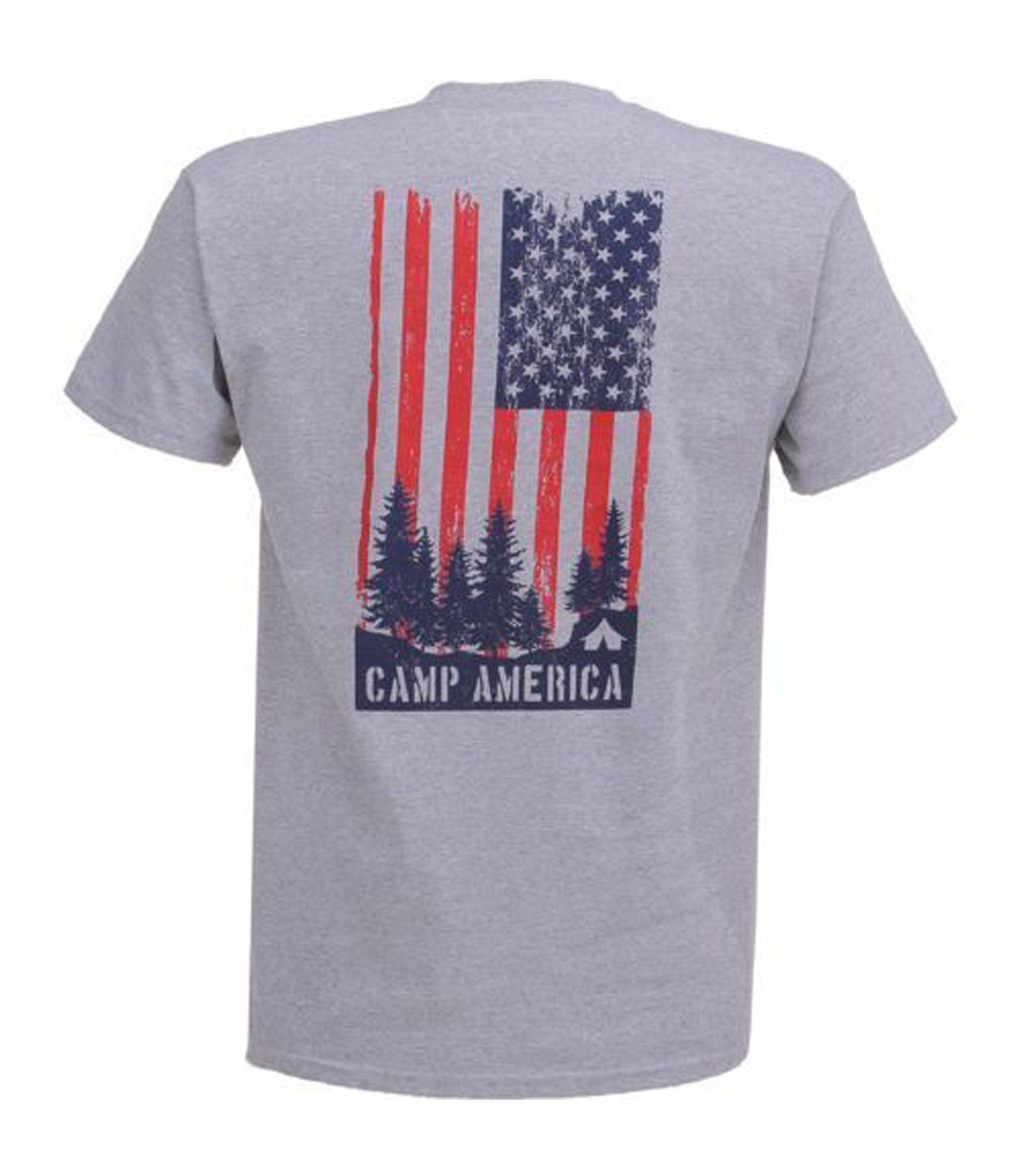 Camp America Grey Back T shirt