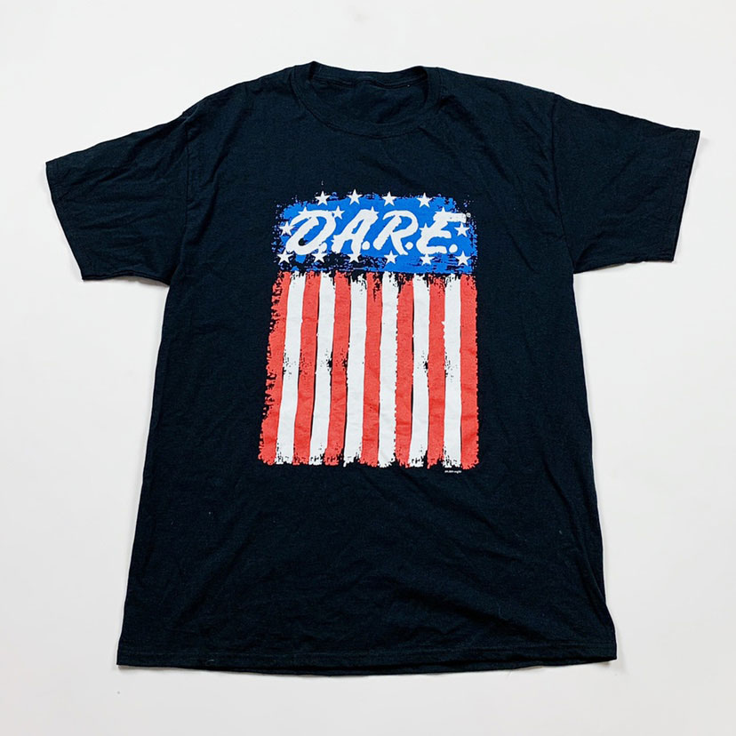 D.A.R.E American Flag Graphic T shirt