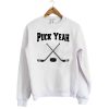Puck Yeah Hockey White Sweatshirt