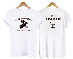 Camp Half Blood Son of Poseidon White T shirt