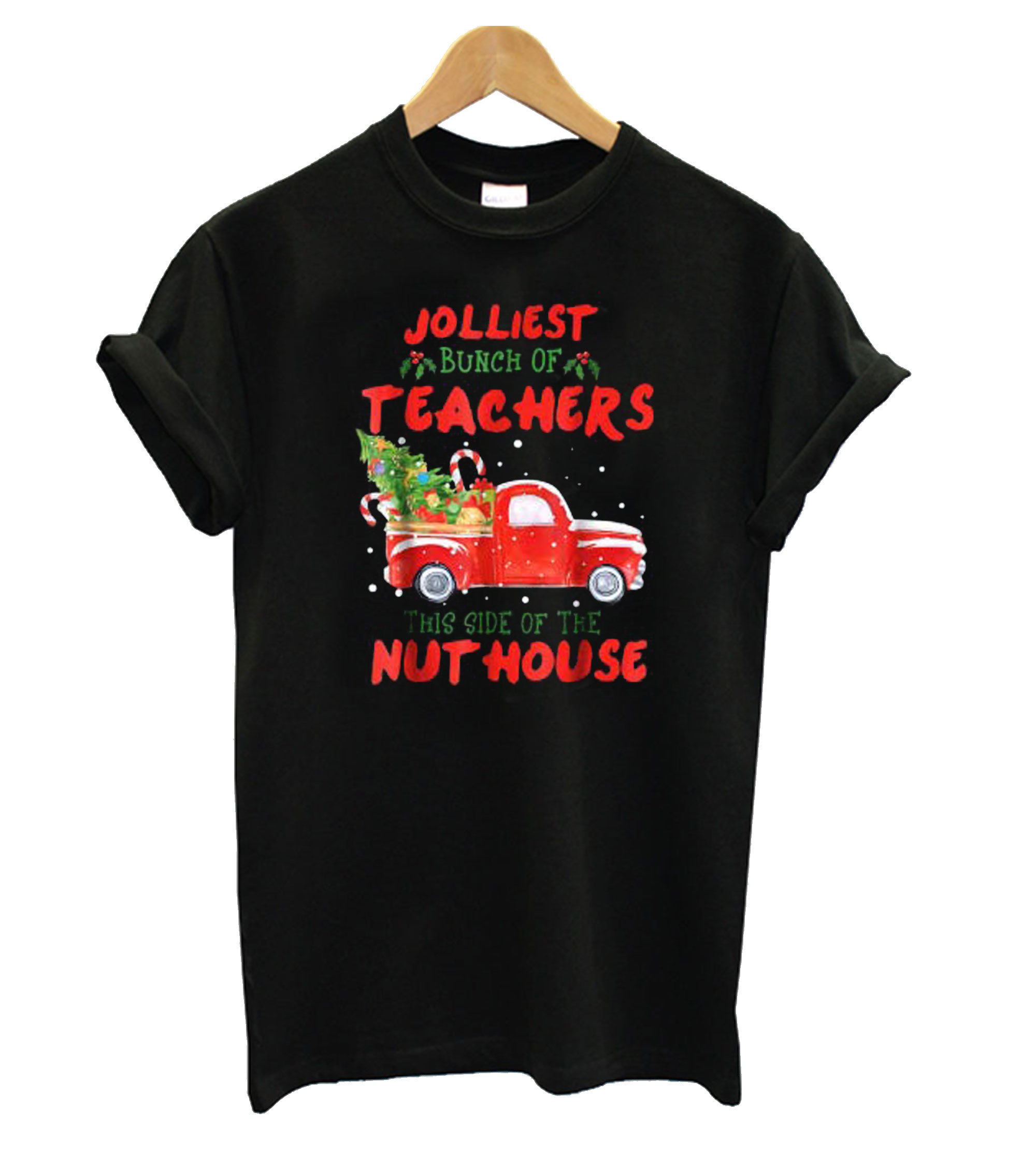 Kindergarten Teacher Jolliest Bunch Of Kindergarten Teachers Black T Shirt   Kindergarten Teacher Jolliest Bunch Of Kindergarten Teachers Black T Shirt 