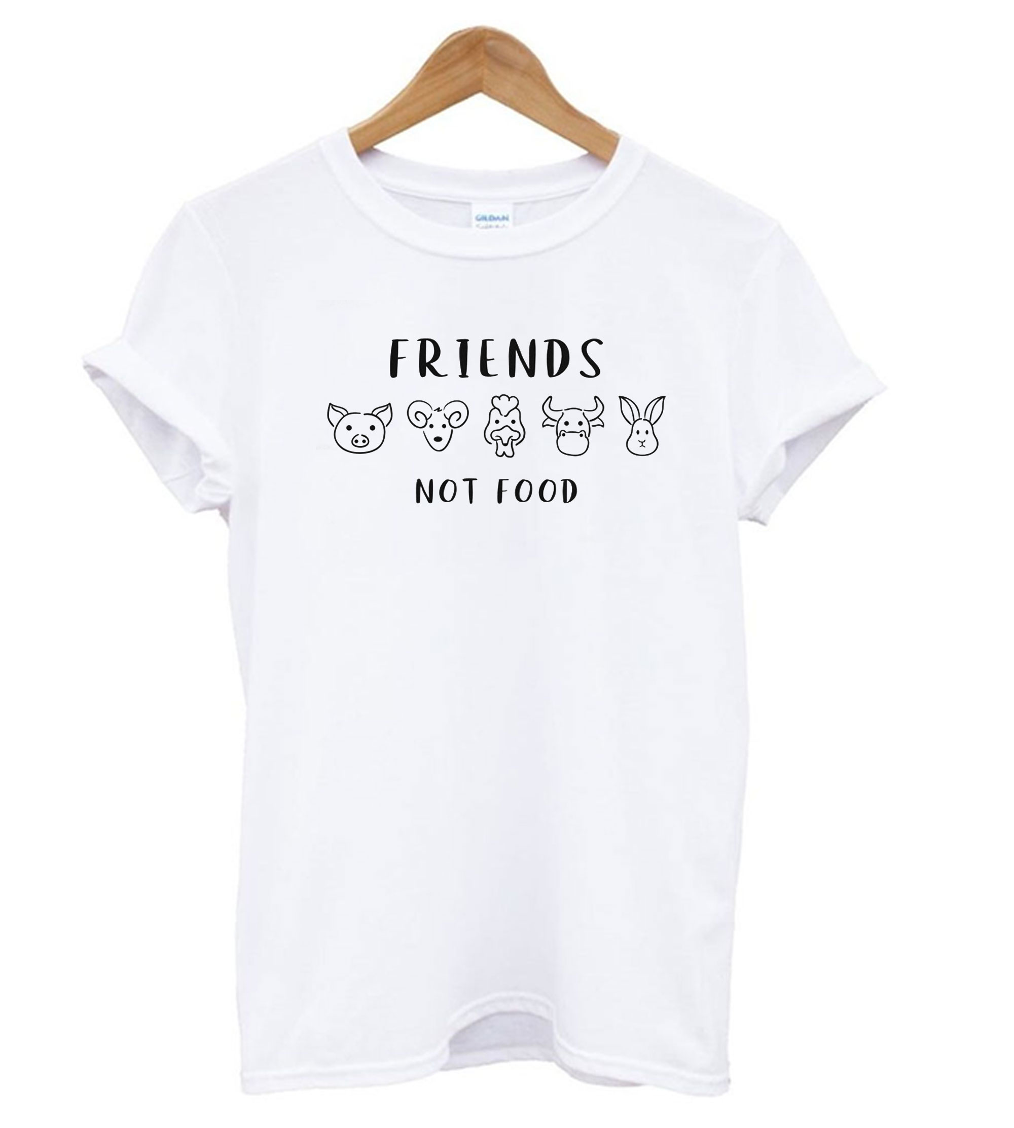 Animal are friends not food t shirt