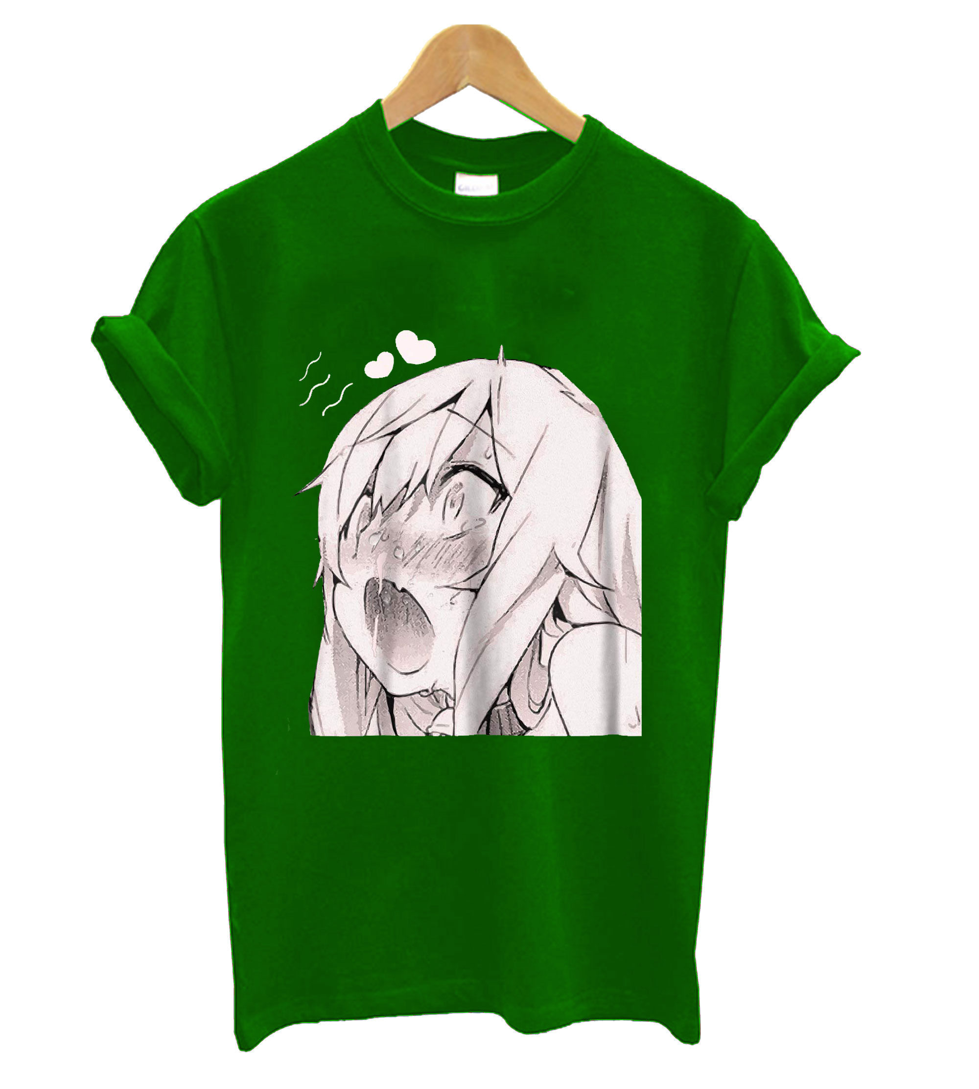 Ahegao Manga Tee Anime Sexy Face Comics T Shirt 7197