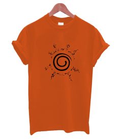 Funkyteestore Nine Tailed Fox Naruto Cool Gift Kakashi Manga T-Shirt