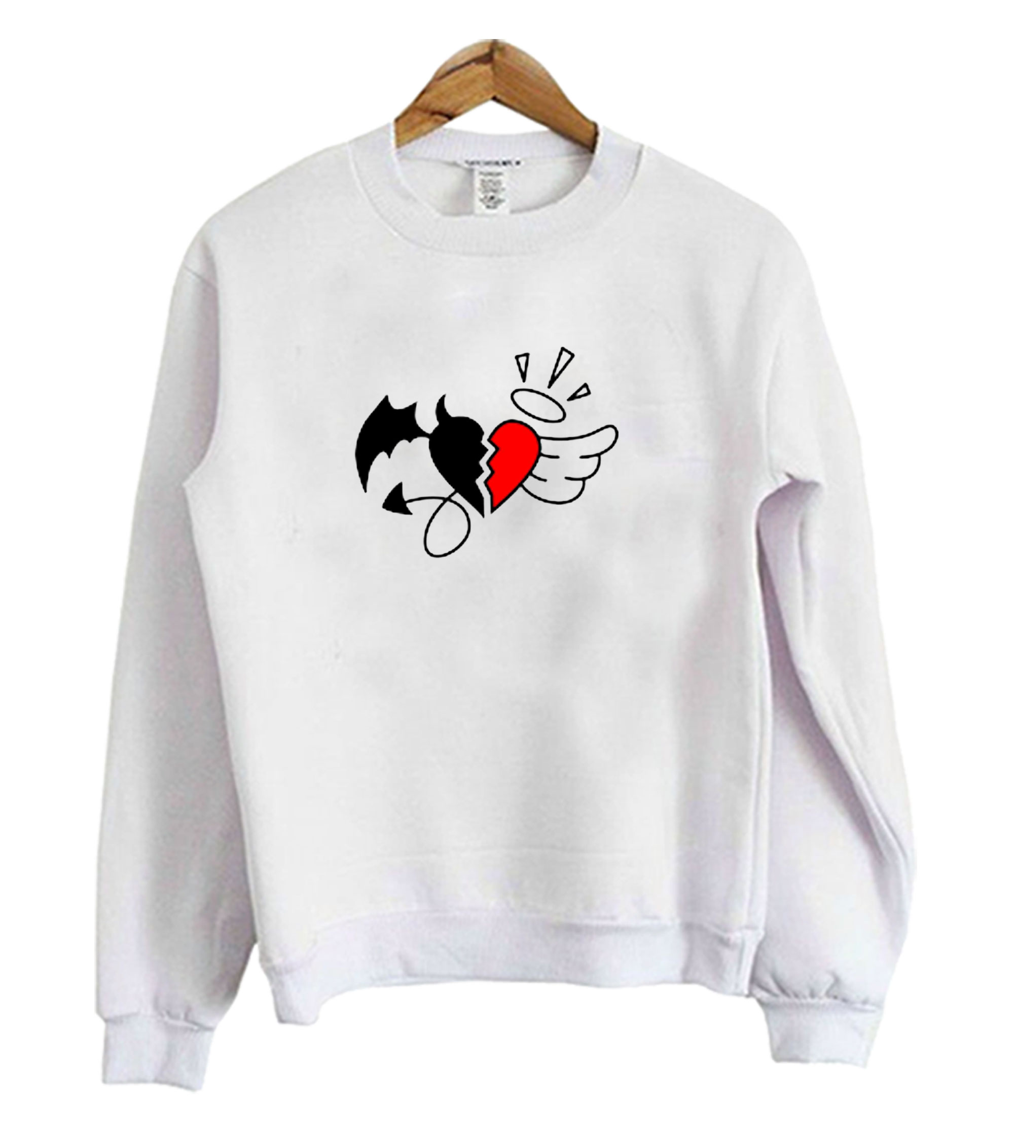 heart band sweatshirt