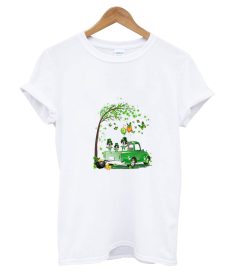 St Bernard dog Truck St Patrick's Day T Shirt