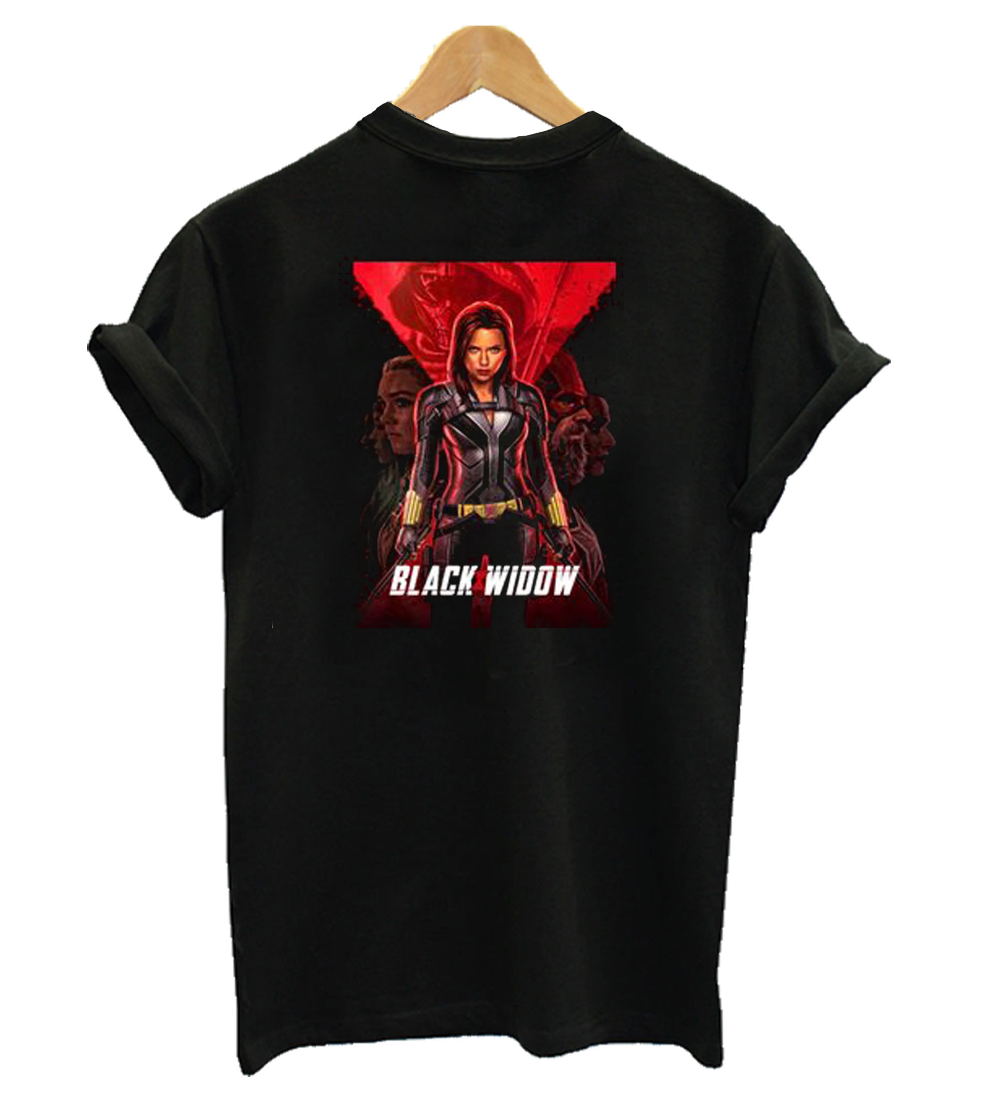 avengers black widow t shirt