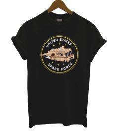 Space Force United States Black T Shirt