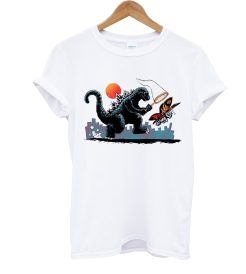 Godzlla Nets Mothra T Shirt