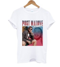 Post Malone Stoney White Iverson Hip Hop Tribute Lil Uzi Quavo Vintage T Shirt