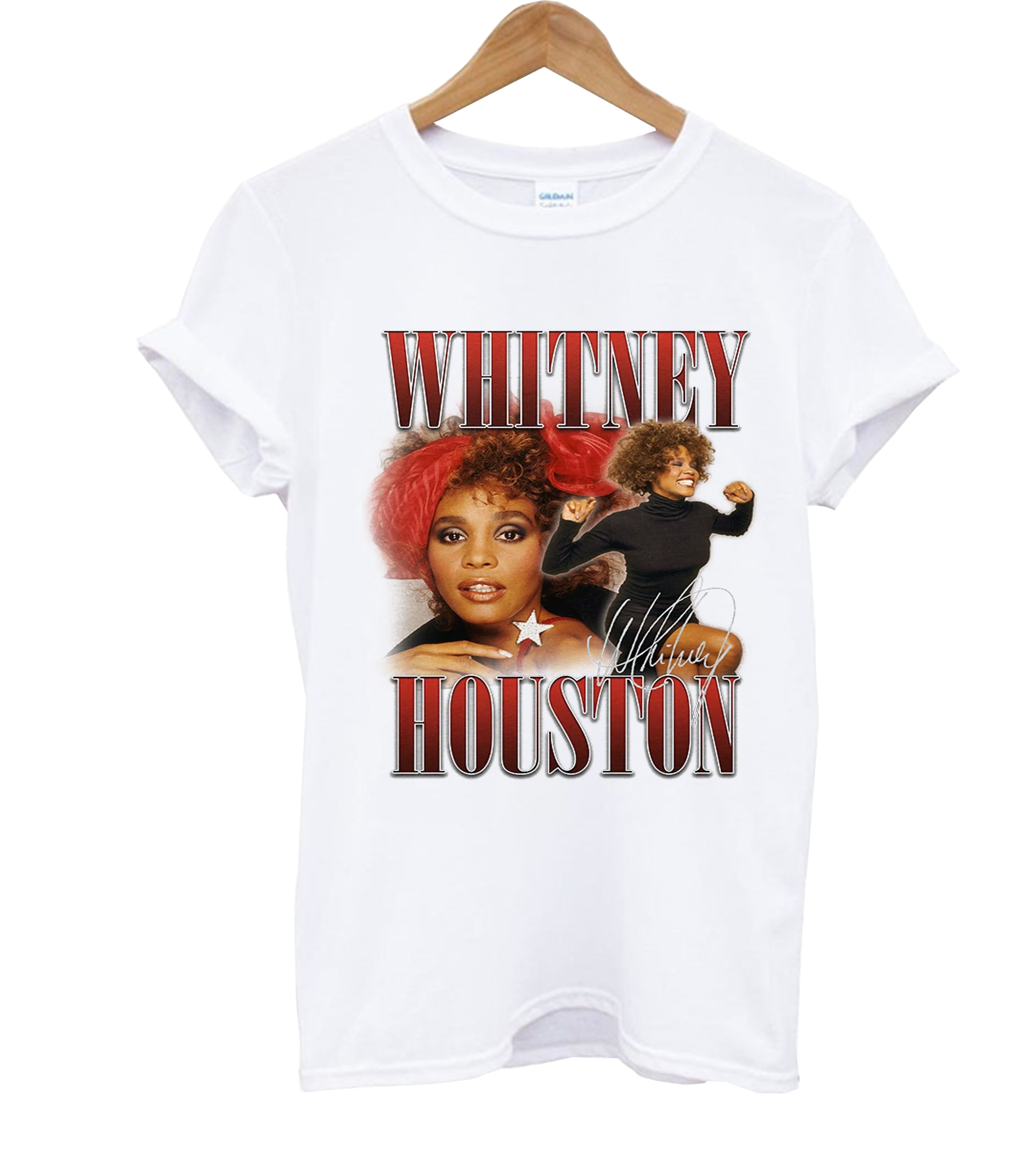 pink whitney houston t shirt