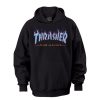 Thrasher Purple blue Flame Hoodie