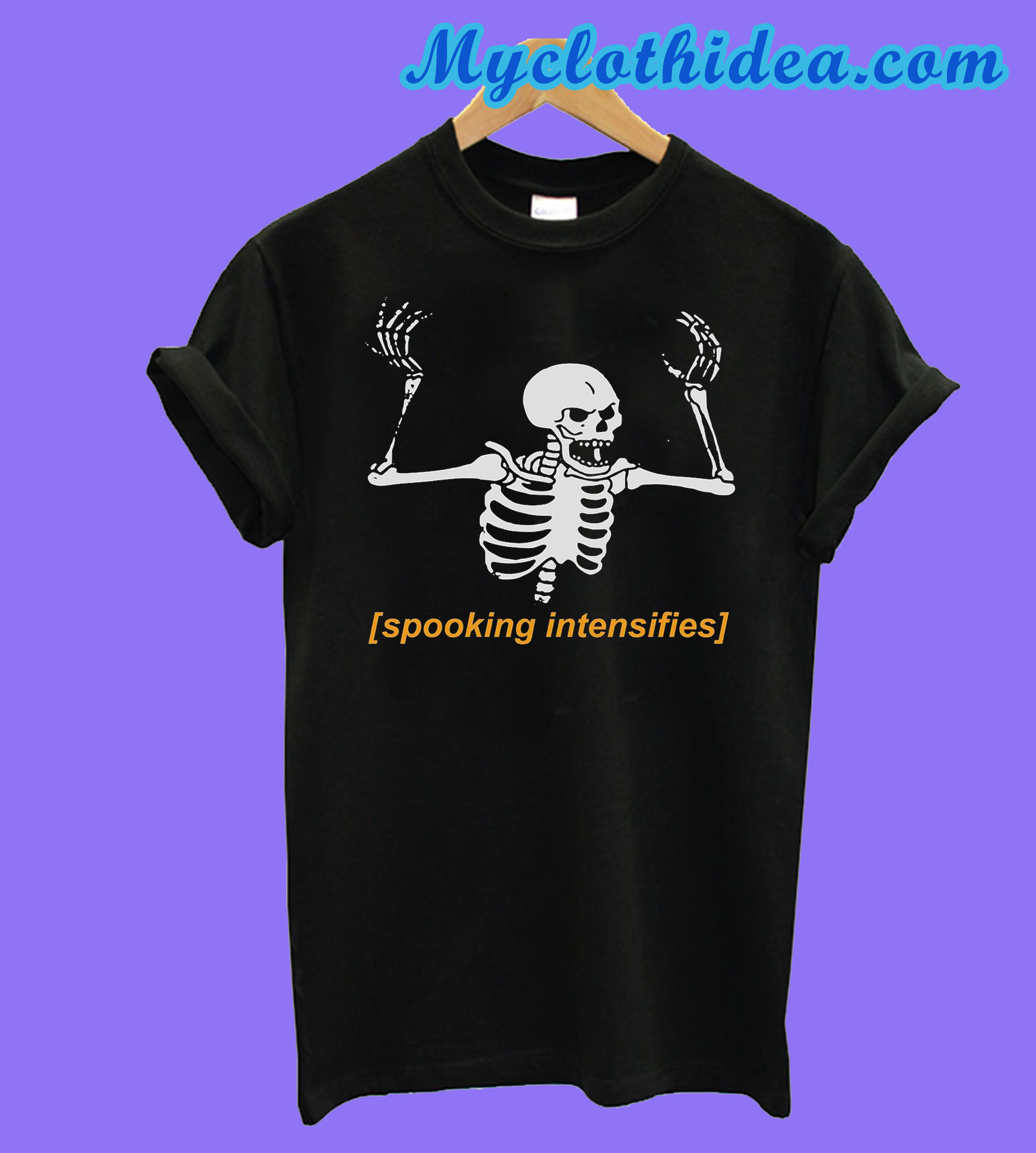 spooky skeleton t shirt
