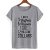 1 Need 3 Coffees T shirt qn