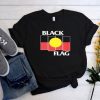 Black Flag X Aboriginal Flag t shirt qn