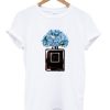blue flower t shirt qn
