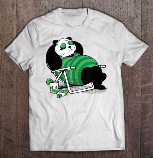 Summer Panda beach t shirt qn