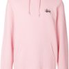 Stussy Logo Pink Hoodie qn