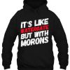 It’s Like Watergate But With Morons hoodie qn
