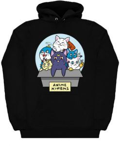 Anime Kittens Hoodie qn