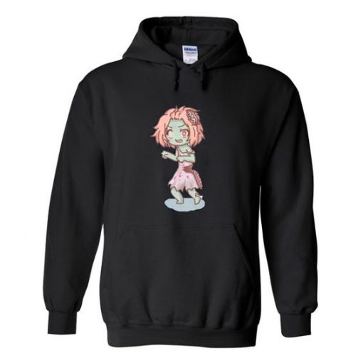 zombie girl anime hoodie qn