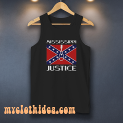 Confederate Flag Mississippi Justice Tank Top