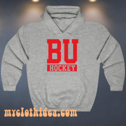 BU hockey hoodie