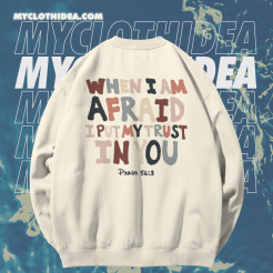 Christian Sweatshirt Verse Shirt Christian Apparel Trendy Sweatshirt Back Quote Trendy Hoodie Aesthetic TPKJ1