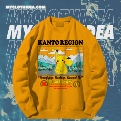 Pokemon Kanto Region Pikachu sweatshirt TPKJ1