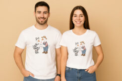 Cute Goose Valentines Day Couple T-Shirt