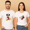 Funny Mickey Minnie Style Couple T-Shirt