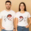 Funny Valentines Heart Couple T-Shirt