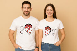 Funny Valentines Heart Couple T-Shirt