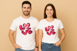 Love Heart XOXO Couple T-Shirt