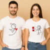 Magnetic Heart Couple T-Shirt