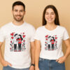 Romantic in Love Couple T-Shirt