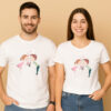Romantically In A Kiss Couple T-Shirt