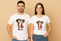 Clipart Romantic Couple T-Shirt