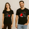 Matching Puzzle Heart Couple T-Shirt