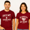 Valentine Puzzle Heart Couple T-Shirt